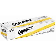Energizer EN22 Battery, Alkaline, 9V, Everyday, Pk12
