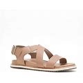 Kamik Sadie Cross Sandal | Women's | Light Brown Leather | Size 10 | Sandals | Ankle Strap | Flat
