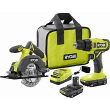 ONE+ 18V Cordless 2-Tool Combo Kit With Drill/Driver, Circular Saw, (2) 1.5 Ah Batteries, And Charger