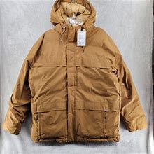 Prana Mens Novad Path Down Winter Jacket Coat Size Xl Tan Waterproof