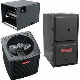 Goodman-3 Ton Cooling-100Kbtu/Hr Heating-Air Conditioner+Variable Speed Furnace System-14.5 SEER2-96% AFUE-Horizontal GSXB403610 GCVC961005CN CHPTA3630C4
