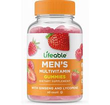 Lifeable Men's Multivitamin With Ginseng And Lycopene Vegan - 60 Gummies (30 Servings)