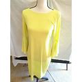 New Calvin Klein Women's Yellow Midi Dress With Long Sleeves Size 6 $99