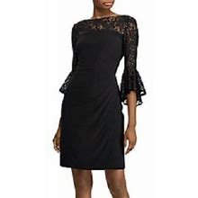 Lauren Ralph Lauren Dresses | Lauren Ralph Lauren Women's Lace-Trim Dress Nwt | Color: Black | Size: 8