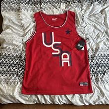 Brooklyn Cloth Usa Basketball Jersey Tank Top Shirt Mens Sz Xl Retro