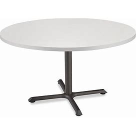 Caf Table - 42" Diameter, Light Gray - ULINE - H-6268GR