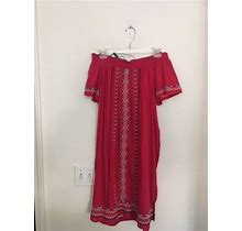Romeo And Juliet Woven Short Sleeve Off Shoulder Dress Size M $155