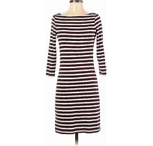 Gap Casual Dress - Sheath: Burgundy Print Dresses - Women's Size X-Small