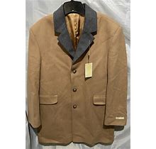 Michael Kors Mens Camel Msrp $495 Wool Blend Modern-Fit Overcoat Coat