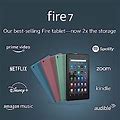 Fire 7 Tablet, 7" Display, 32 GB, (2019 Release), Twilight Blue