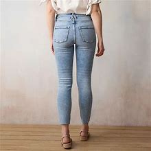 Women's LC Lauren Conrad High Rise 5-Pocket Skinny Jeans, Size: 18, Blue