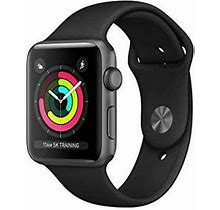 Apple Watch Series 3 (GPS 42MM) - Space Gray Aluminum Case With Black Sport Band (Used)