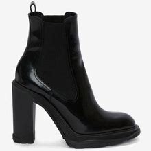 Alexander Mcqueen Leather Boots - Black - Ankle Boots Size 5