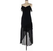 Aidan By Aidan Mattox Casual Dress - High/Low: Black Dresses - Women's Size 6