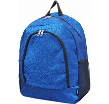 NGIL Canvas School Backpack (Glitter-Royal)