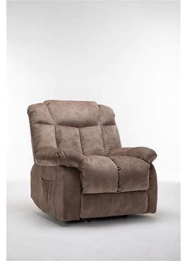 Power Lift Recliner Chair For Elderly- Heavy Duty And Safety Motion Reclining Mechanism-Fabric Sofa Living Room Chair - Camel