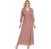 Stylefun Women's Lace Mother Of The Bride Dresses With Jacket 3/4