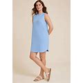 Maurices Women's 24/7 Sleeveless Tee Dress Blue Size Medium