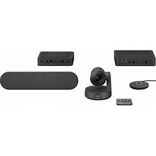 Logitech Rally Uhd 4K Conference Camera System With Speakers And Mic Pod Set