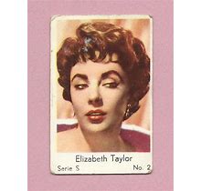 1957 Dutch Gum Card Serie S 2 Elizabeth Taylor