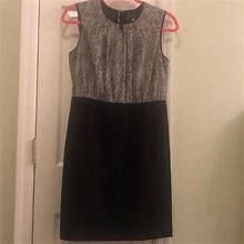 Loft Dresses | Ann Taylor Loft Knee Length Sleeveless Dress 6P | Color: Black | Size: 6