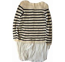 Junya Watanabe Spring Summer Stripe Wool Lantern Dress Small