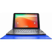 Visual Land Prestige SE 10" 64GB Tablet Bundle With Pogo Keyboard Case - Blue
