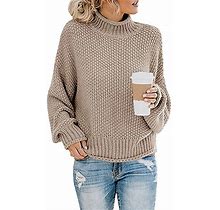 Bold Knit Sweater In Small To 3XL Khaki / 3Xlarge