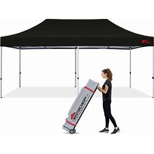 MASTERCANOPY Pop Up Canopy Tent Commercial 10X20 Instant Shelter (Black)
