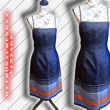Ann Taylor Dresses | Silk Sun Dress | Color: Blue/Red | Size: 2