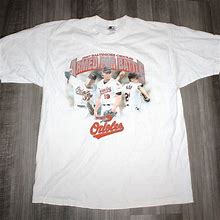Gildan Vintage 90S Clothing MLB Baltimore Orioles Baseball World Series Starter Men Siz - New Men | Color: White | Size: XL