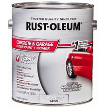 Rust-Oleum 225380 Concrete And Garage Floor Paint, Battleship Gray Satin, 1-Gallon