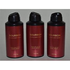 3 Bath & Body Works Bourbon Men's Collection Deodorizing Spray