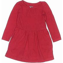 Primary Clothing Dress - A-Line: Burgundy Solid Skirts & Dresses - Kids Girl's Size 2