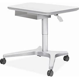 Sit/Stand Mobile Desk - 30 X 22" - ULINE - H-9014