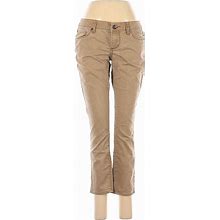 Mossimo Supply Co. Khaki Pant Boot Cut Boyfriend: Tan Solid Bottoms - Women's Size 7