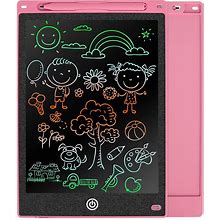 LCD Writing Tablet Electronic Colorful Graphic Doodle Board | Red | 12"