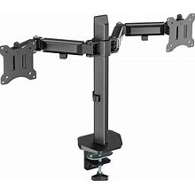 WALI Dual Monitor Mount, Monitor Arm Fits 2 Screens Up To 32 Inch, Dual Monitor Stand For Desk 19.8 Lbs Weight Capacity Per Arm Fully Adjustable