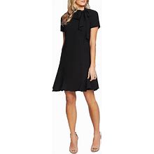 Cece Women's Short Sleeve A-Line Dress With Bow
