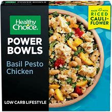 Healthy Choice Power Bowls Basil Pesto Chicken With Riced Cauliflower Frozen Meal - 9.25 Oz
