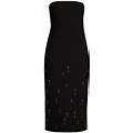 Likely Women's Benny Strapless Beaded Midi-Dress - Black - Size 0