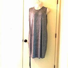 Ava & Viv Dresses | Nwt Ava & Viv Gray Side Ruched Knit Midi Dress | Color: Gray | Size: 2X