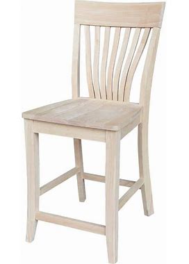 Amanda 24 in. Seat Height Counter Height Solid Wood Stool