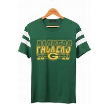 Junk Food Clothing Packers Gridiron Tee - Green - Size S - Hunter