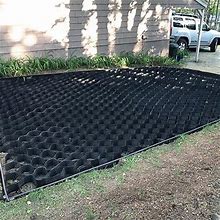Bentism Geo Grid Ground Grid 9X17 Ft, Geo Cell Grid 4 Inch Thick, Gravel Grid Hdpe Material, Ground Stabilization Grid 1885 LBS Per Sq, Tensile Streng