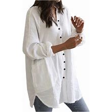 Summer Savings Clothing 2023 Loopsun Fashion Women Sexy Long Sleeve V-Neck Pullover Solid Color Casual Blouse Tops