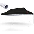 MASTERCANOPY Premium Heavy Duty Pop Up Commercial Instant Canopy Tent (10X20, Black)