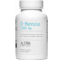 D-Mannose With Cranberry Extract 1000Mg, Urinary Tract Health, Kidney Cleanse, 60 Vegetarian Capsules