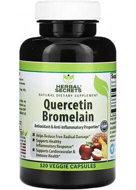 Herbal Secrets, Quercetin Bromelain, 120 Veggie Capsules, HSC-02725