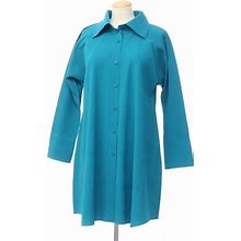 Me ISSEY MIYAKE Me 2023 Autumn/Winter Pleats Processed Long Shirt Dress Turco
